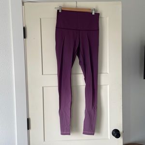Lululemon ombré purple high waist leggings, size M